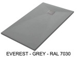 Shower tray, top of the range, Width 65 to 210 cm by 65 to 120 cm, Acrystone solid resin, choice of ten colours, 5-year guarantee, Free fast delivery